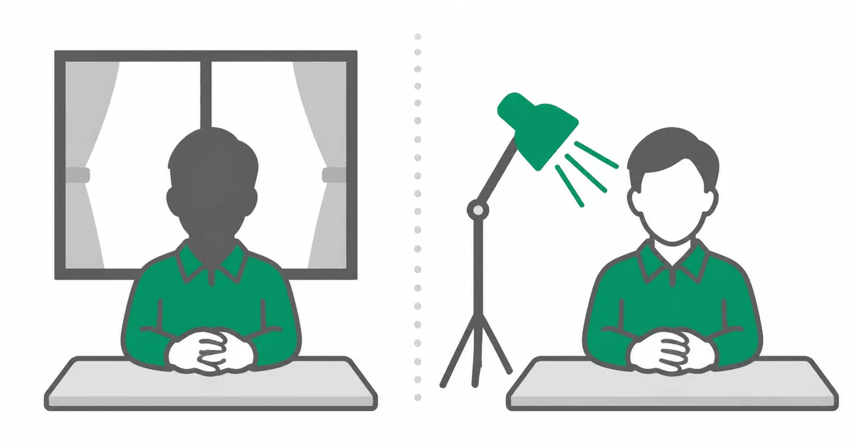 背後からの光を避け、斜め前から照らすとカメラ任せの補正を減らせる